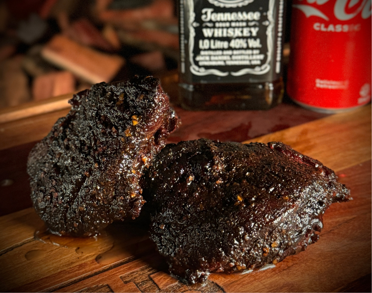 200g Smoked Beef Cheeks in a Jack Daniels & Coke Confit. (Sliced)